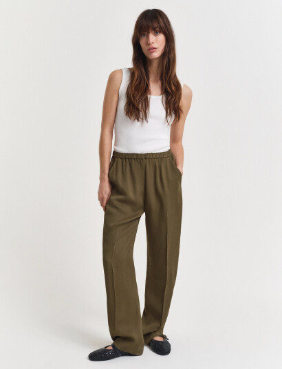 GANT Fluid Pants   Khaki green   40