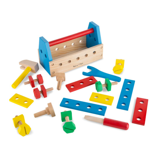 Melissa & Doug Verktøyskasse i tre med innhold
