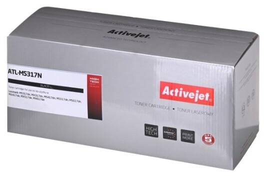 Activejet Lexmark 51B2000 2500 Sider Sort 1 Stykker