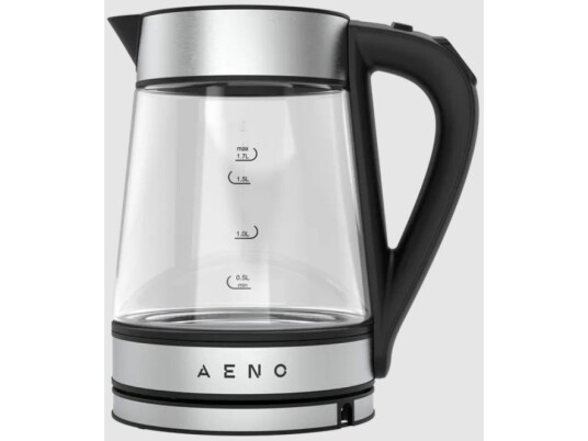 Aeno Ek1s 1,7 L 2200 W Sort Sølv Gjennomsiktig Justerbar Termostat Vannivåindikator Trådløs Aeno Ek1s 1,7 L 2200 W Sort Sølv Gjennomsiktig Justerbar Termostat Vannivåindikator Trådløs