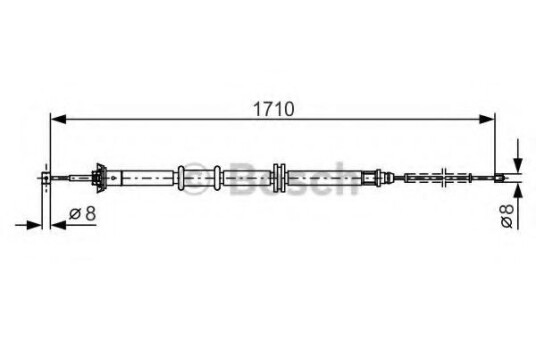 Bremsewire BOSCH 1 987 482 207 Bremsewire BOSCH 1 987 482 207