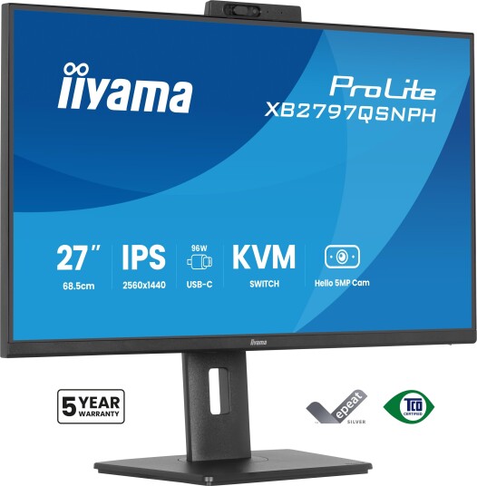iiyama 27" QHD IPS USB C XB2797QSNPH B1 iiyama 27" QHD IPS USB C XB2797QSNPH B1