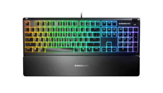 SteelSeries Apex 3 Gamingtastatur med RGB-belysning, Nordisk layout og Håndleddstøtte SteelSeries Apex 3 Gamingtastatur med RGB-belysning, Nordisk layout og Håndleddstøtte