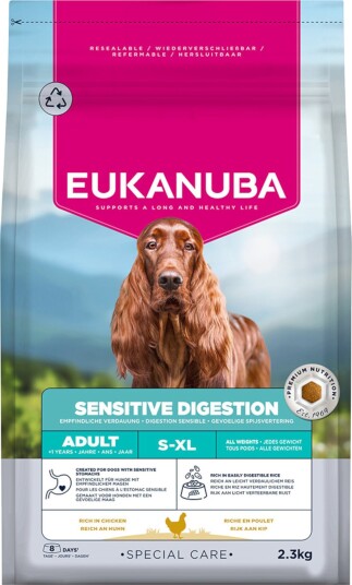 Eukanuba Tørrfôr Adult Special Care Sensitive Digestion Sparepakke 2 X 2.3 kg
