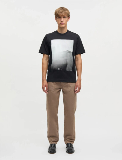 Mads Nørgaard Cotton Jersey Frode Building Tee Black M Mads Nørgaard Cotton Jersey Frode Building Tee Black M