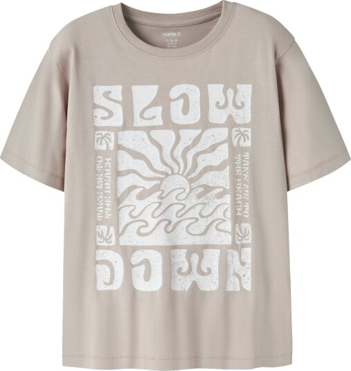 Name It T skjorte NkmJude Chateau Gray Name It 13 14 år (158 164) T skjorte Beige