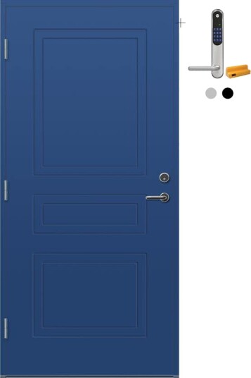 Ytterdør Bygg1 Arna med Yale Doorman Classic Home