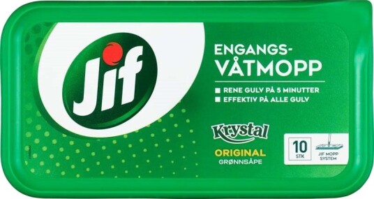 JIF ENGANGSVÅTMOPP KRYSTAL JIF ENGANGSVÅTMOPP KRYSTAL