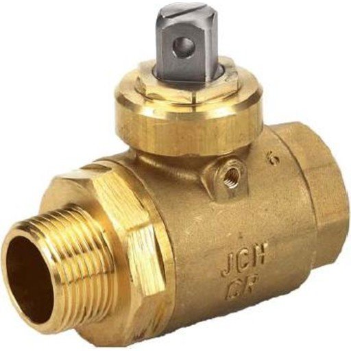 JCH 1" Bakkekran med Muffe og Nippel for Hydraulikk