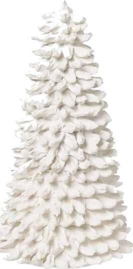 Broste Copenhagen Pulp Christmas Tree WHITE H:30 cm
