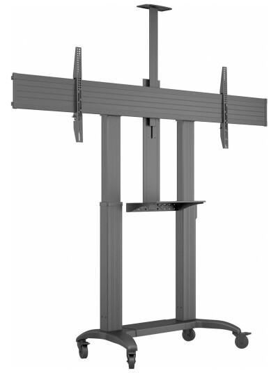 Multibrackets M vogn - motorisert - for LCD-visning / berøringsskjerm - offentlig gulvstativ, bred, VESA - svart