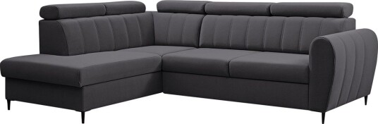 Hoffman Sofa med Sjeselong 3 seter Grå Hoffman Sofa med Sjeselong 3 seter Grå
