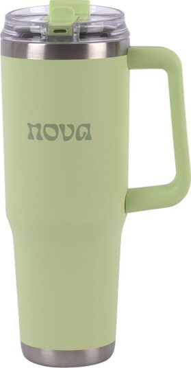 Nova Dynamic Termokopp m/Sugerør 1,1L Mint Grønn