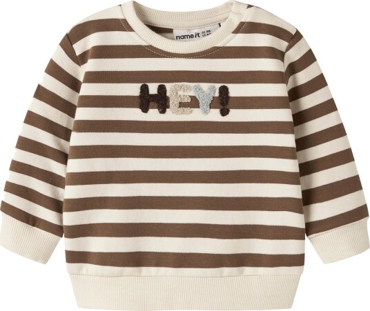 Name It Collegegenser NbmRafan Sepia Name It 62 Collegegenser Brun Hvit