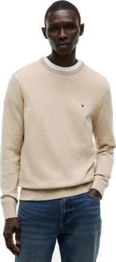 Tommy Hilfiger Essential Ssnl Cotton Crew Neck Beige S