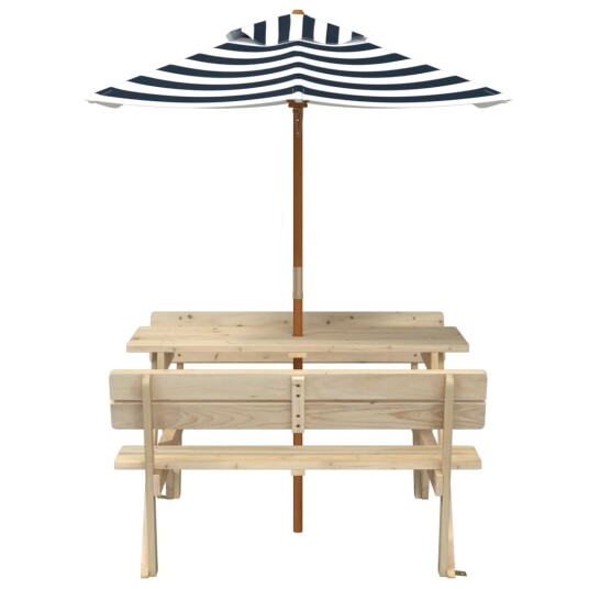  Piknikbord for 4 barn med parasoll heltre gran