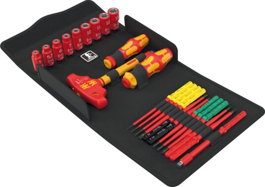 Wera Skrutrekkersett Kraftform Kompakt Vde 24 Allrounder 1 Med Skrallefunksjon 1/4" 25 Deler