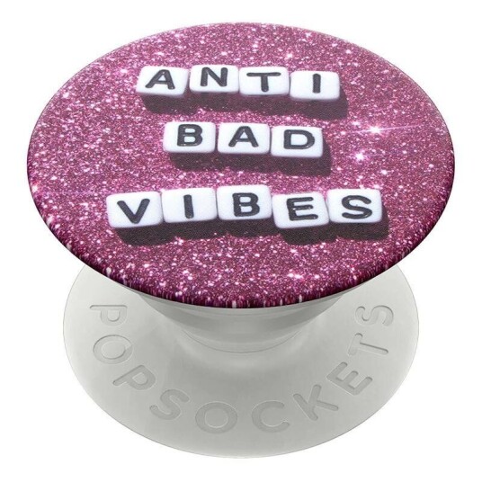 POPSOCKETS PopGrip "Anti Bad Vibes" Avtagbart Grep med Holder Stativfunksjon