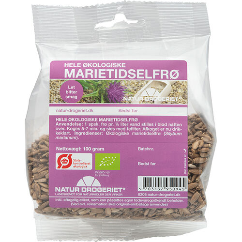 Natur Drogeriet Natur-Drogeriet Mariatistel Hel M. avtakbar Etikett 100g Natur Drogeriet Natur-Drogeriet Mariatistel Hel M. avtakbar Etikett 100g