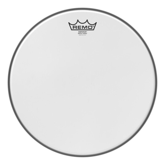 Remo Be-0813-Ws Hvit Suede Emperor 13" Diameter Slagskinn