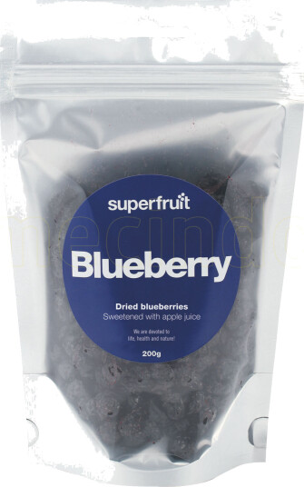 Superfruit Tørkede blåbær 200gram Superfruit Tørkede blåbær 200gram