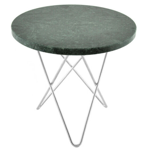 Ox Denmarq Mini O Table salongbord marmor indio, rustfritt stativ