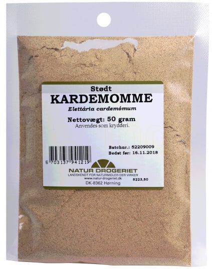 Natur Drogeriet Natur-Drogeriet Kardemomme Malt 50g Natur Drogeriet Natur-Drogeriet Kardemomme Malt 50g