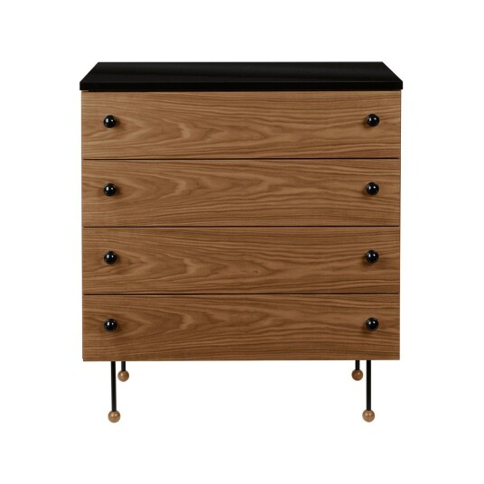 Gubi 62 Dresser kommode american walnut, 4 skuffer