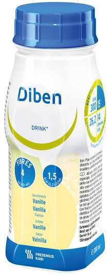 Diben Drink vanilje, 4x200 ml