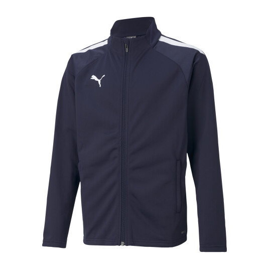 Puma Teamliga Training Jacket, treningsjakke, junior 140 Peacoat-Puma White