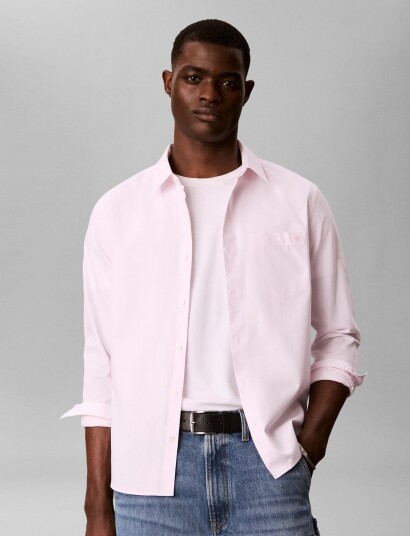 Calvin Klein Ls Eoe Oxford Classic Shirt Pink S