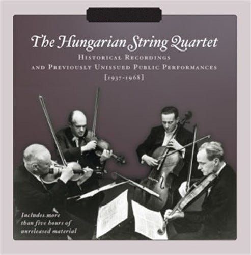 The Hungarian Quartet Alexandre Moskowsky Denes Koromzay G Za Fried Gabor Magyar Géza Fried Jean Antonietti Laurent Halleux Michael Kuttner Vilmos Palotai Zolt N Sz Kely Zoltán Székely SPOKEN WORD Historical Recordings 19371968 CD