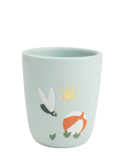 Done by Deer Silicone Mini Mug Playground Blue   Blue   Ø 6.6X H 7.4CM