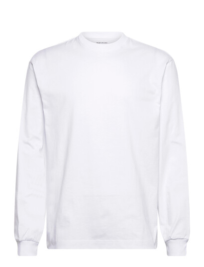 Weekday Relaxed Long Sleeved Cotton T Shirt White L Weekday Relaxed Long Sleeved Cotton T Shirt White L
