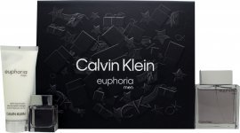 Calvin Klein Euphoria Gavesett 100ml EDT + 100ml Aftershave Balm + 15ml EDT