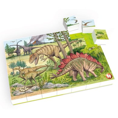 HUBELINO® Puslespill Dinosaurenes verden 35 brikker