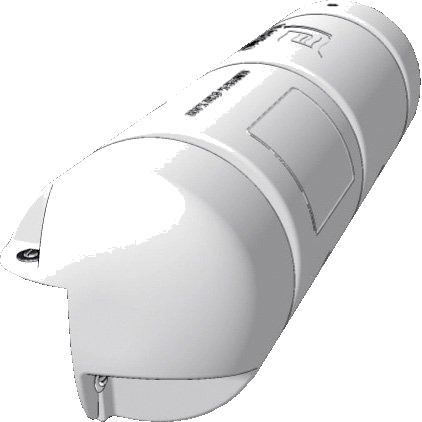 Bryggefender, luftfylt, 3/4 - 900 mm - 250 mm - 3/4 rund - hvit