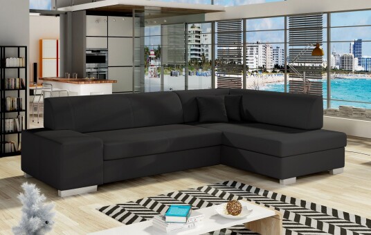 Tietaz Sovesofa med Divan Svart