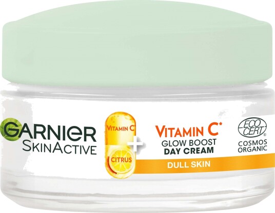 Garnier SkinActive Vitamin C Fuktighetsgivende Dagkrem 50ml - Økologisk og Anti-Age Garnier SkinActive Vitamin C Fuktighetsgivende Dagkrem 50ml - Økologisk og Anti-Age