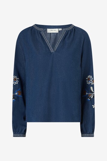 Cream Denimbluse crGro Blå