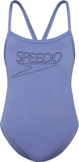 Speedo Endurance+ Logo Thinstrap Swimsuit Purple 8