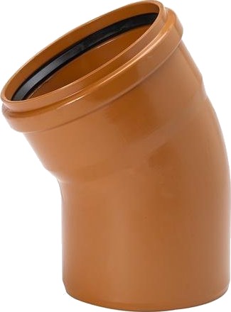Uponor 200 Mm 30 Gr. Pvc-Kloakbøjning Uponor 200 Mm 30 Gr. Pvc-Kloakbøjning