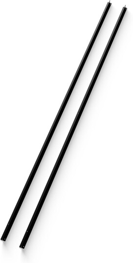 New Works Wall Bar 1900 2 Pack Black Hyller & Hyllesystem Knut Bendik Humlevik Svart Metall