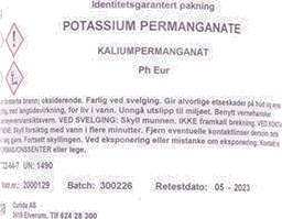 Potassium permanganate kaliumpermanganat 100 g Potassium permanganate kaliumpermanganat 100 g