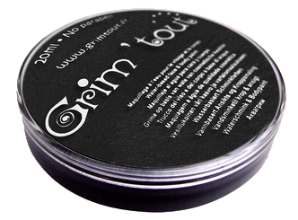 Grim'Tout | Ansiktsfarge - Bøtte med 20 ml. - Basisfarger Svart