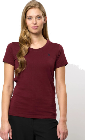 U.S. Polo Assn. Amy O-Neck Tee Burgunder L