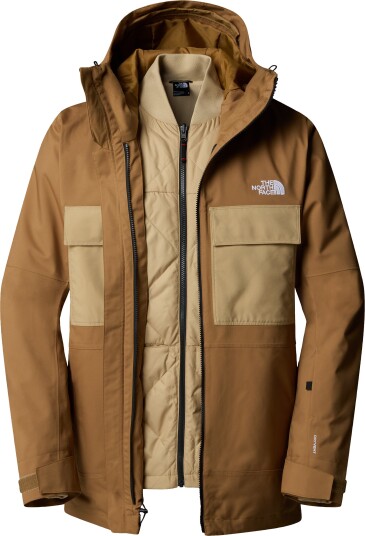 The North Face Men's Fourbarrel Triclimate Jacket Utility Brown/khaki Stone S The North Face Men's Fourbarrel Triclimate Jacket Utility Brown/khaki Stone S