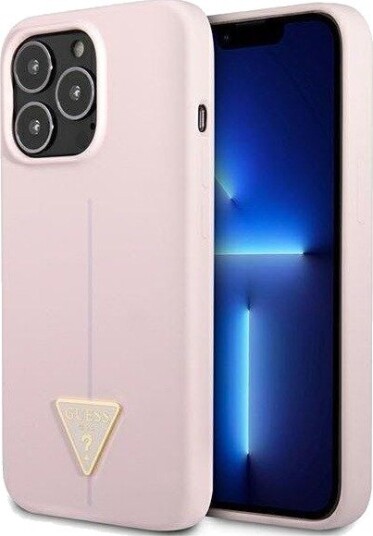GUESS Silicone Triangle Case for iPhone 13 Pro / 13 6.1" - Purple