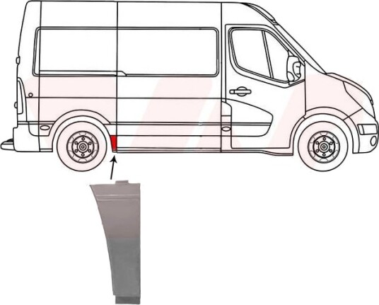 Sidevegg VAN WEZEL 3396142