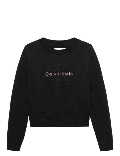 Calvin Klein Monologo Sweater Black 170 Calvin Klein Monologo Sweater Black 170